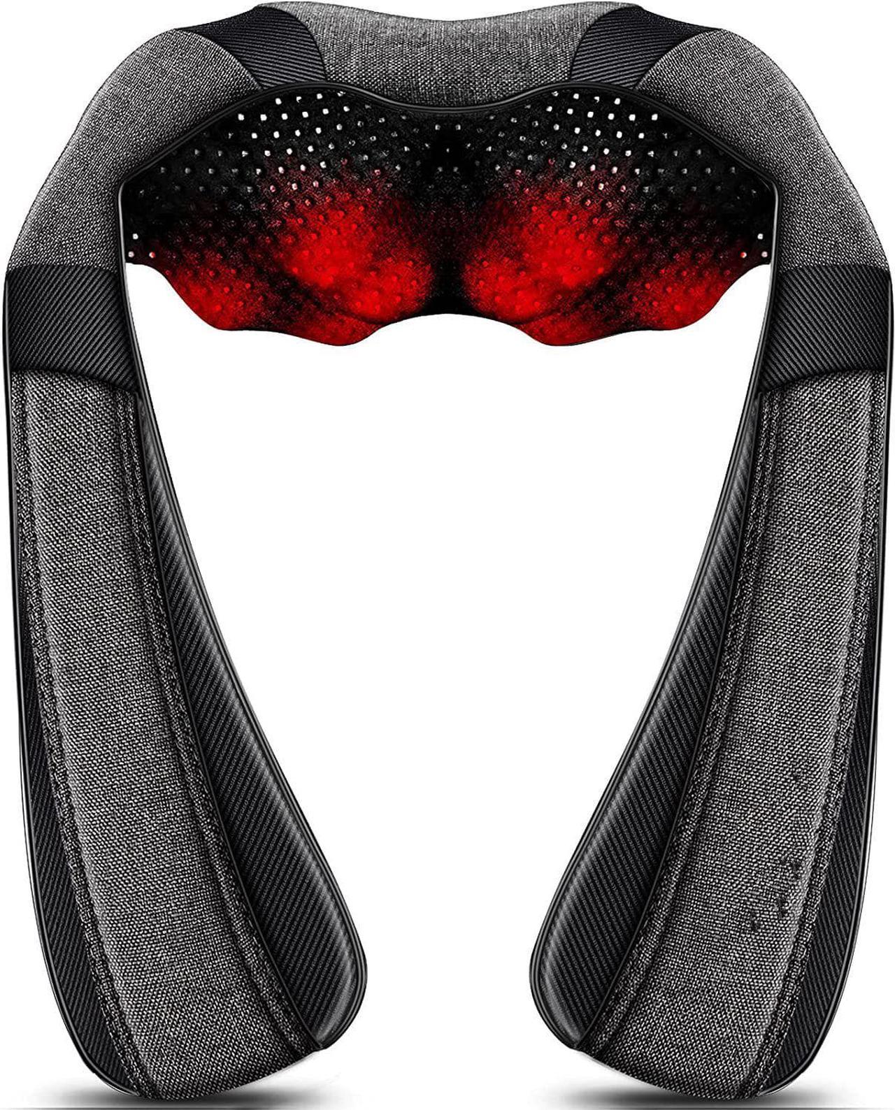 Back Massager Neck Massager with Heat, Neck and Back Massager, Shiatsu Shoulder Massager Gifts for Neck, Back, Muscle Pain Relief, Presents Idea for Thanksgiving, Christmas, Fathers Day, Mothers Day