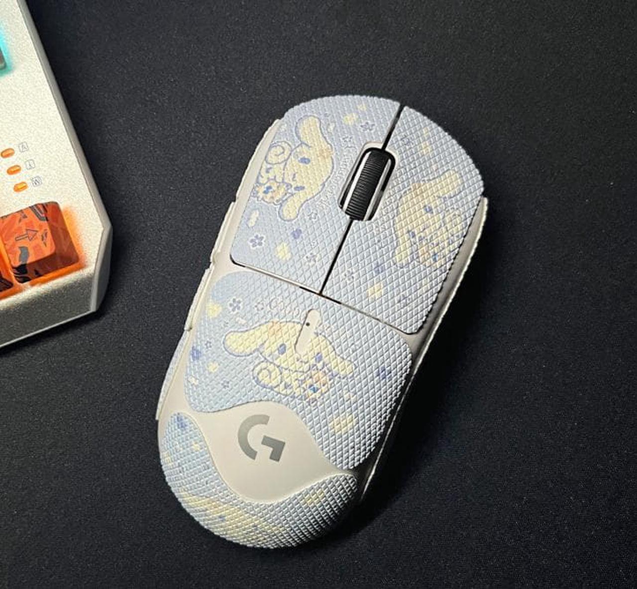 Mouse Sticker Grip Tape for Logitech G 910-005878 G PRO X Superlight Gaming Mouse Anti-slip Mouse Sweat Resistant Pad Tape for Gaming Computer Protect Color: (002)-Blue Cinnamoroll