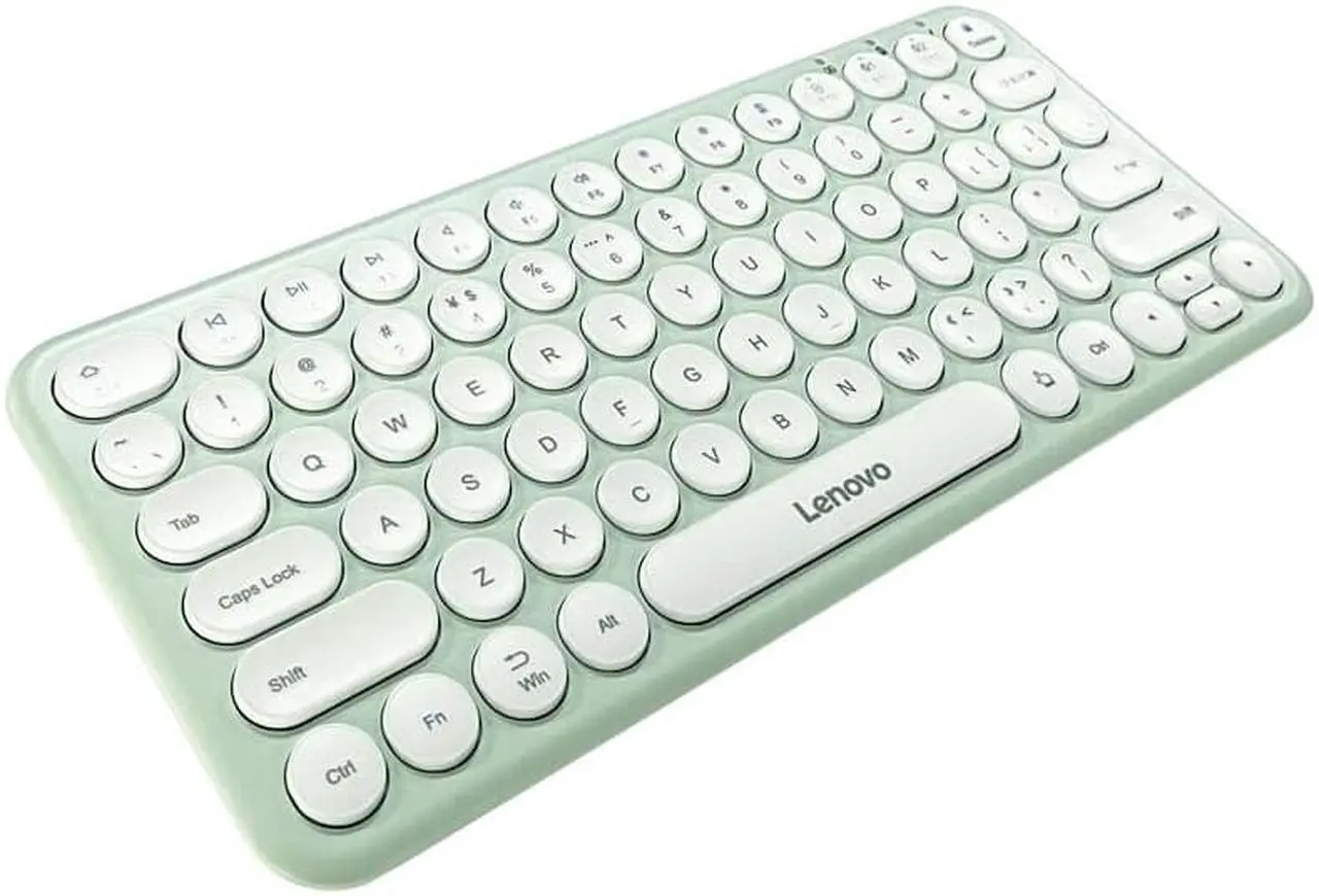 Alt view image 3 of 7 - Wireless Keyboard and Mouse, Jelly Comb Slim Compact Quiet Small Keyboard and Mouse Combo for Windows, Laptop, PC, Notebook-White and Mint Green