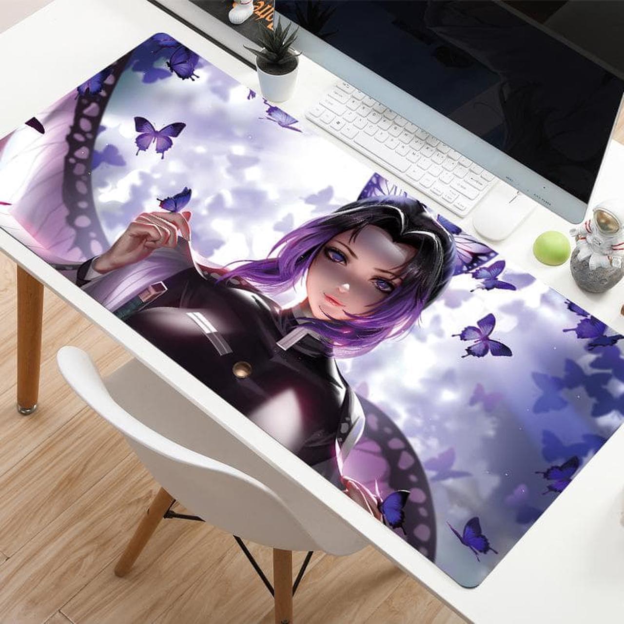 Mouse Pad Compatible with Demon Slayer, Anime Large Mouse Pad for Computer ,Home Office Long Mouse Mat - Non Slip Rubber Base,35.4*15.7*0.12 inch Demon Slayer03