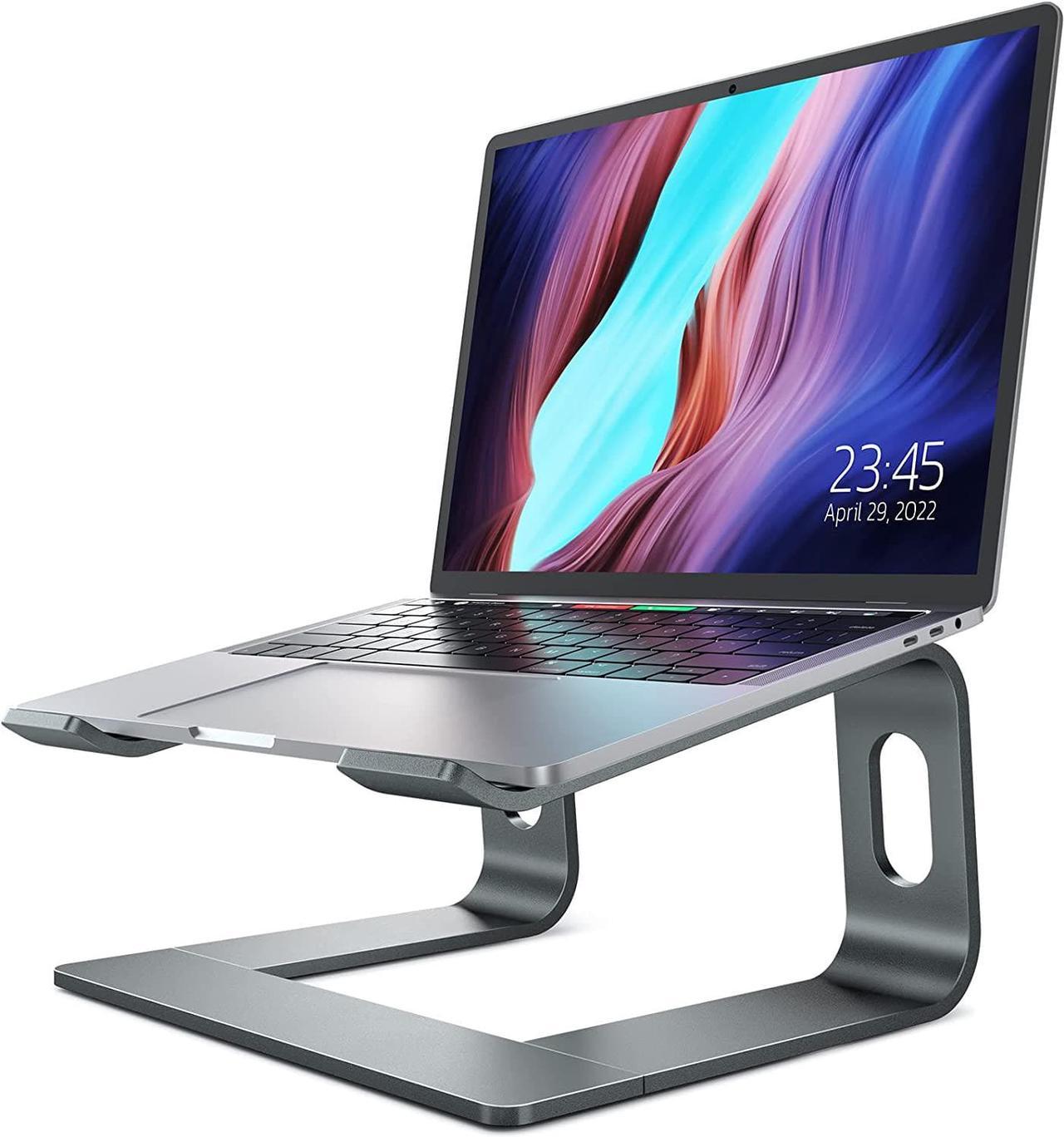 Laptop Stand, Ergonomic Aluminum Laptop Computer Stand, Detachable Laptop Riser Notebook Holder Stand Compatible with MacBook Air Pro, Dell XPS, HP, Lenovo More 10-15.6 Laptops