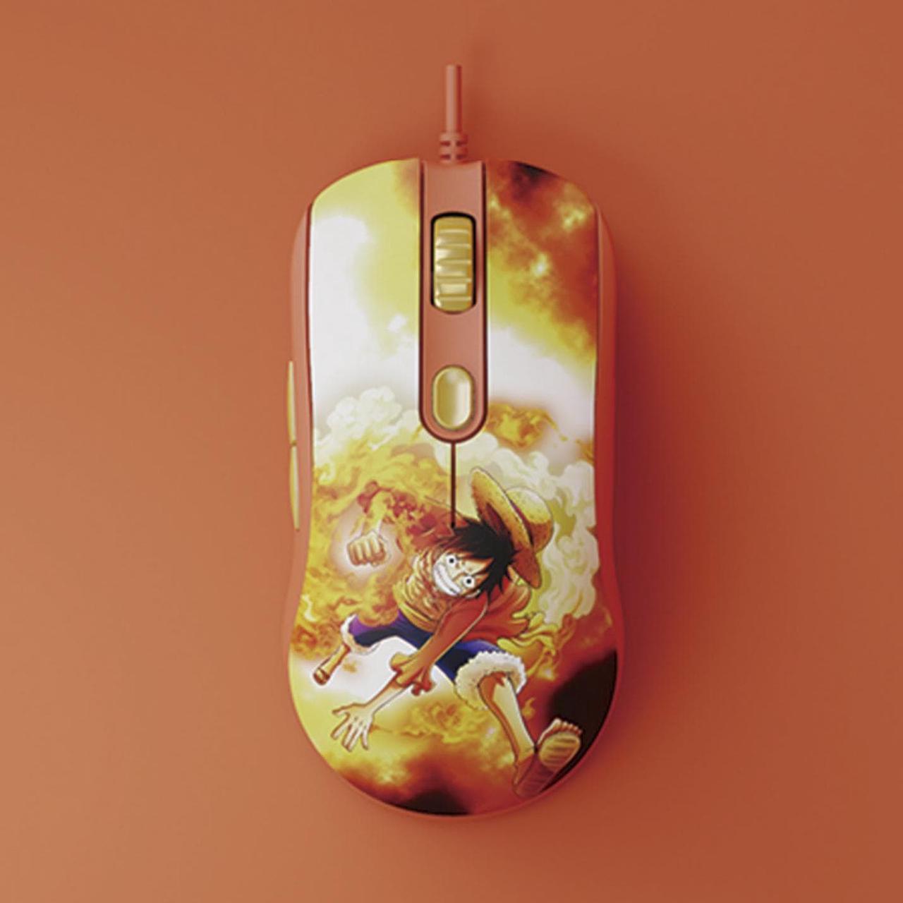 One Piece Co-brand Wired Mouse E-sports Gaming Mice, PWM 3325, 6 Levels of DPI Adjustment Up to 5000dpi, desktop computer notebook dedicated USB port Luffy