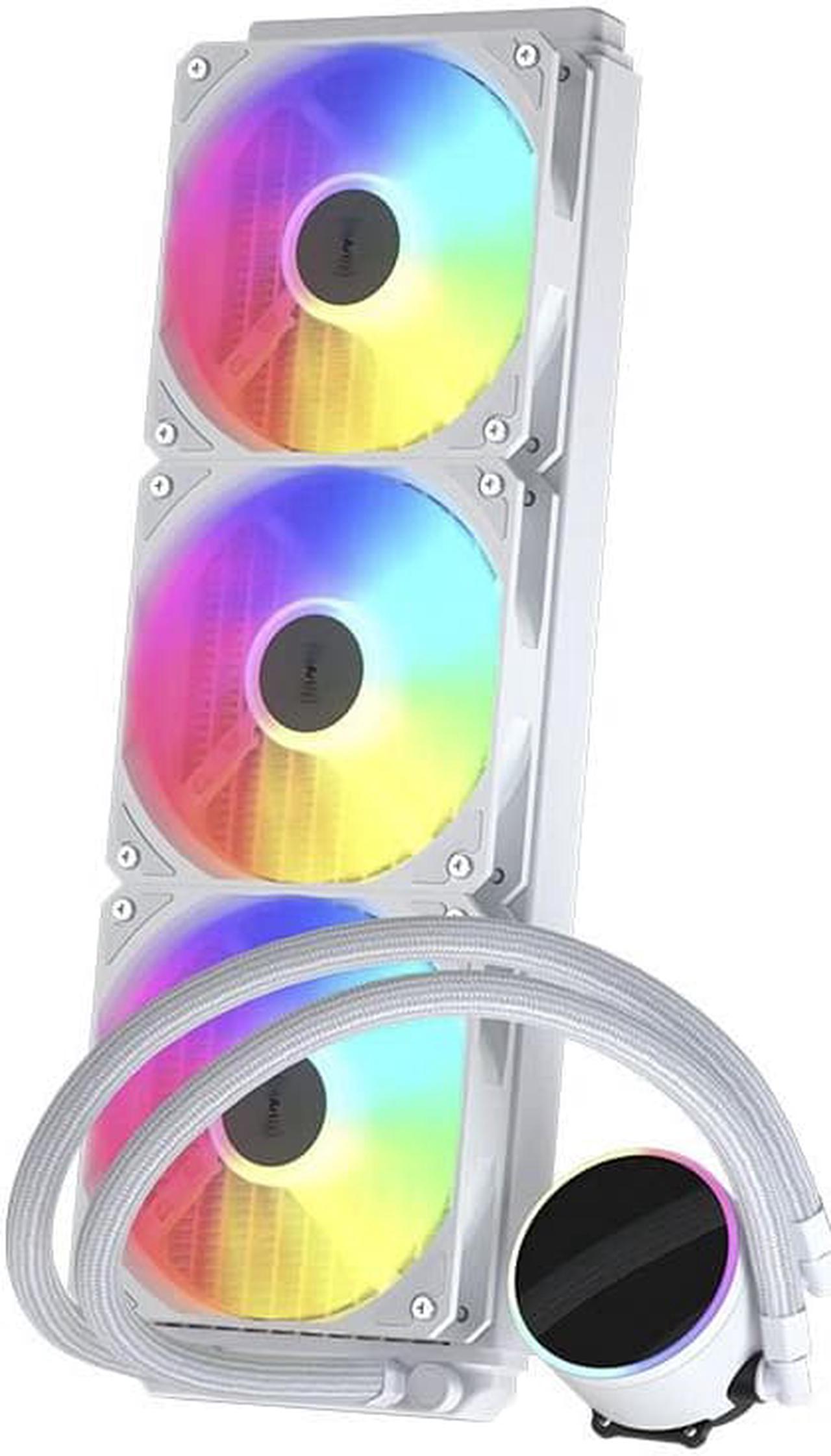 Corn All In One CPU Cooler Integrated Water Cooling Radiator Supports 13th Generation CPU/AM5 Installation EA5 360SE White Youth Edition PWM ARGB SYNC Fans Compatible AMD AM5 Intel LGA 1700