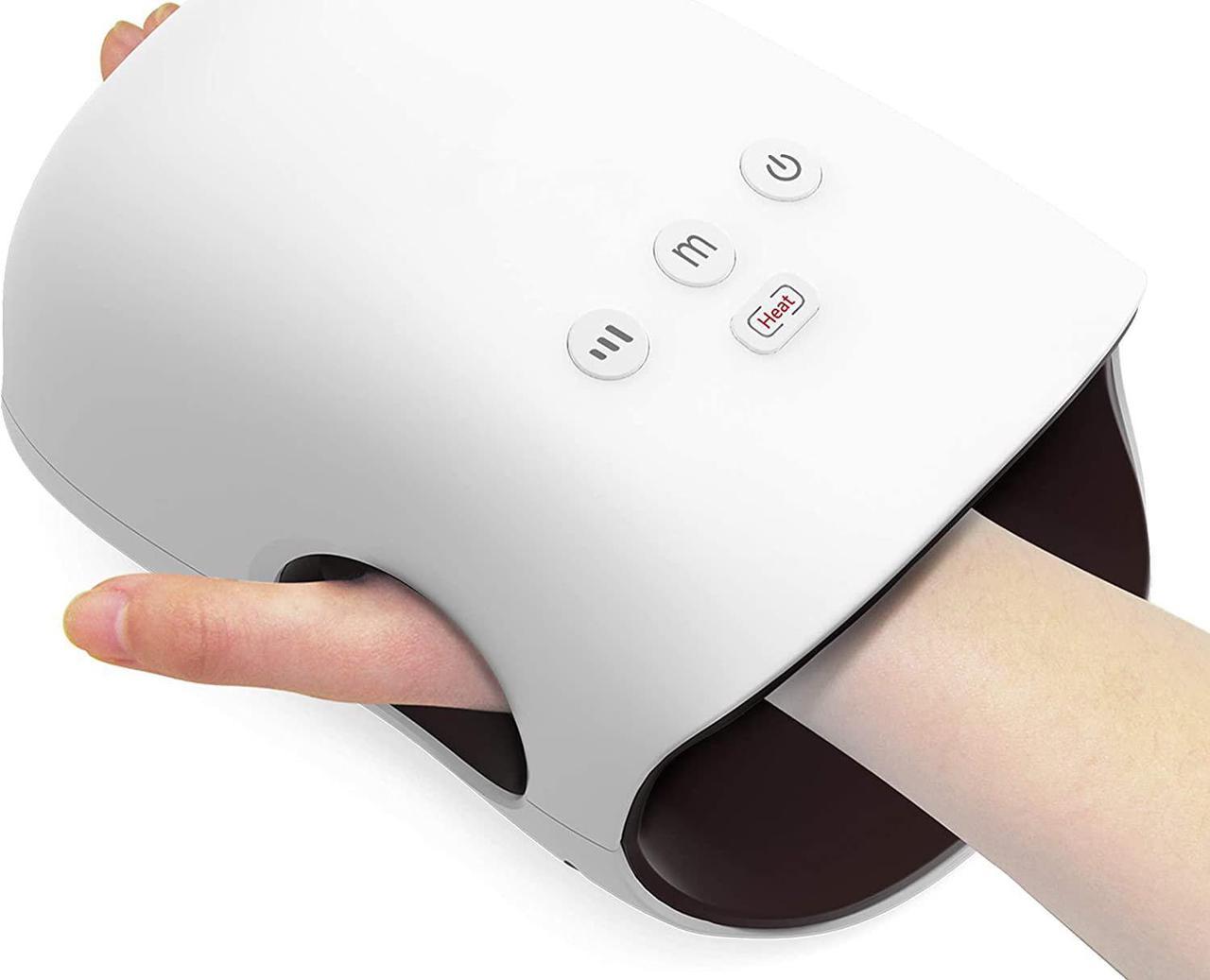 Hand Massager - Cordless Hand Massager with Heat and Compression for Arthritis and Carpal Tunnel - Gifts for Women(White)