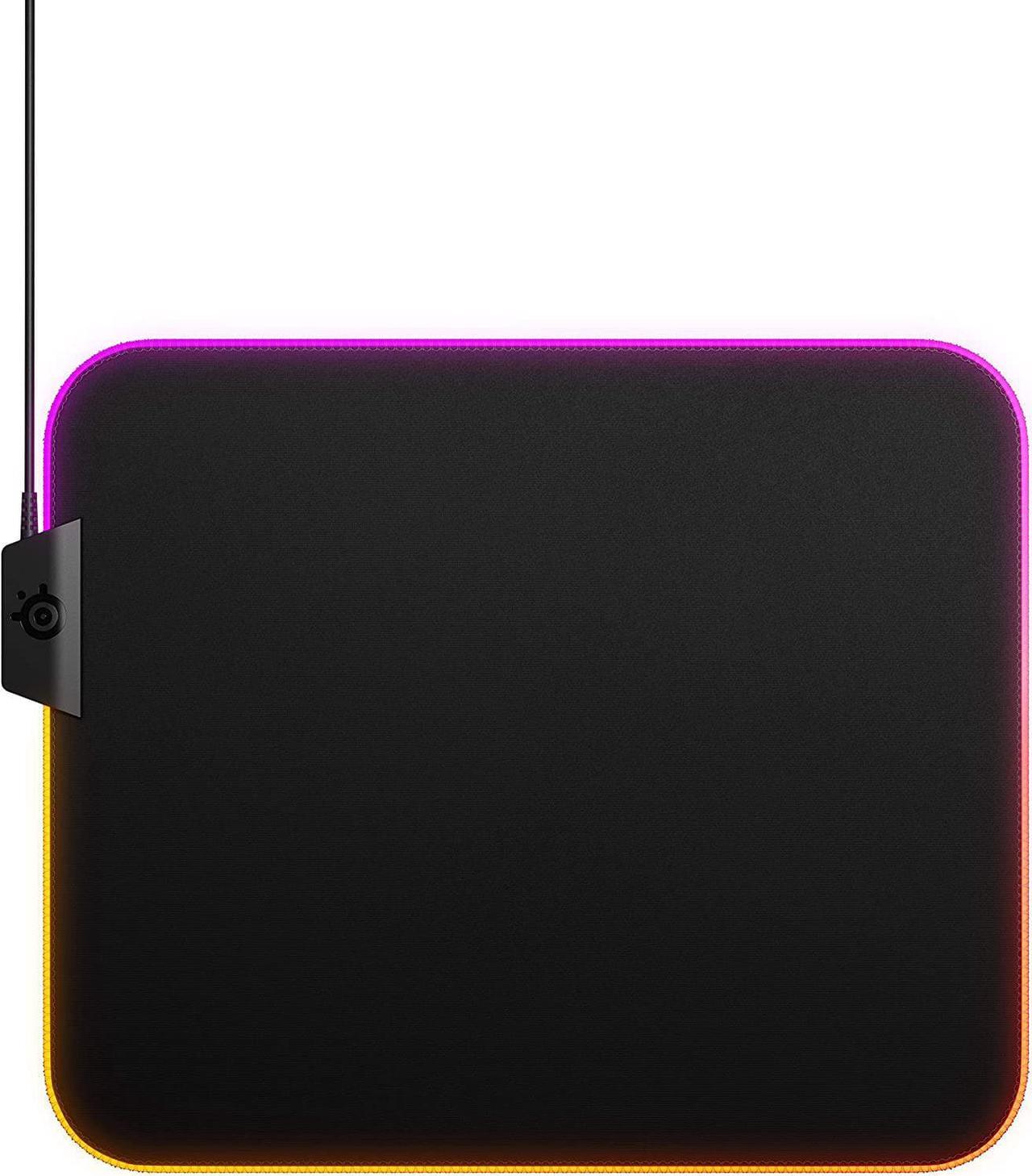 SteelSeries QcK Gaming Surface - Medium RGB Prism Cloth - Optimized For Gaming Sensors