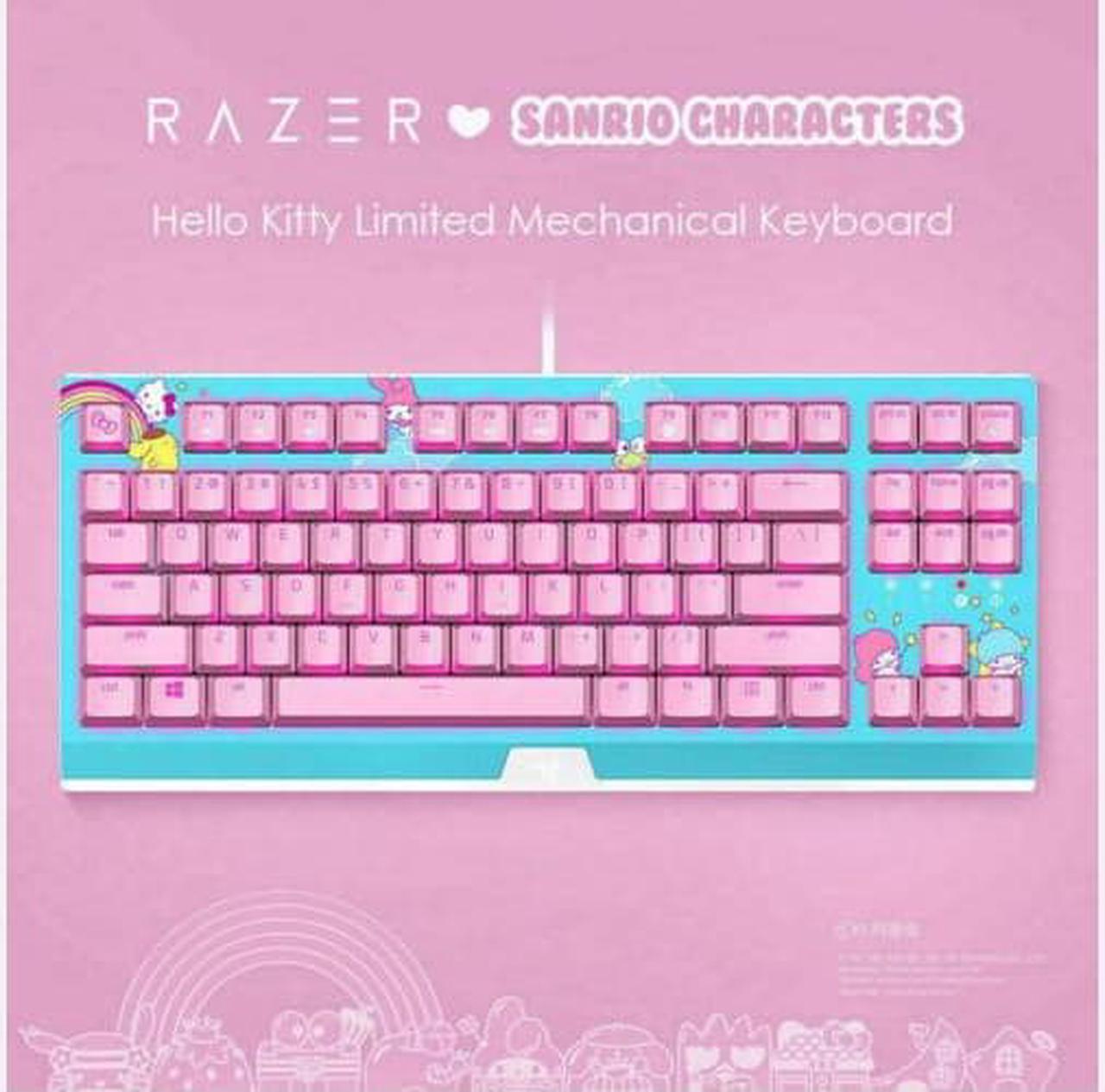 Alt view image 2 of 7 - Razer x Sanrio Hello Kitty Mechanical Keyboard, Headset, Mouse, Mouse Pad Combo
