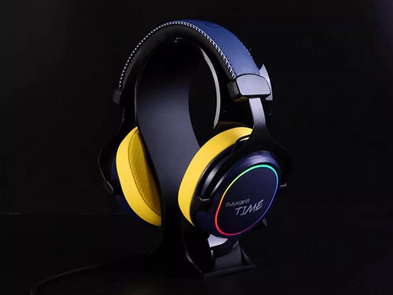 Dareu EH925 Wired Gaming Headset - 7.1 Surround Sound - RGB Light Effect - 53MM Drivers - Detachable Microphone - Simple Wire Control - USB Connection, Support PC, ANDROID,Mac,PS4 & Xbox, Switch