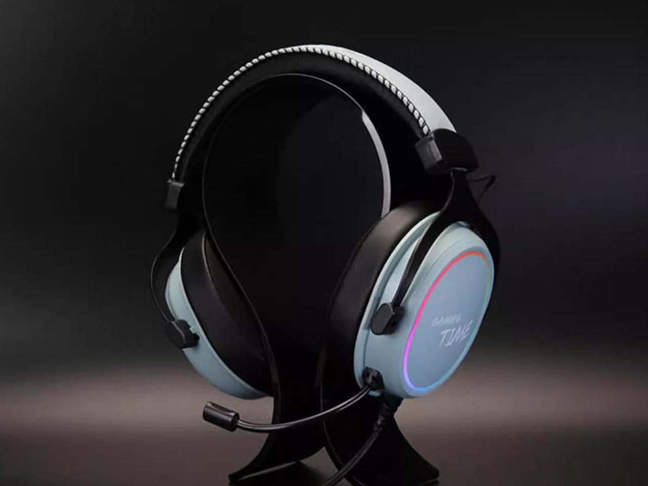 Dareu EH925 Wired Gaming Headset - 7.1 Surround Sound - RGB Light Effect - 53MM Drivers - Detachable Microphone - Simple Wire Control - USB Connection, Support PC, ANDROID,Mac,PS4 & Xbox, Switch