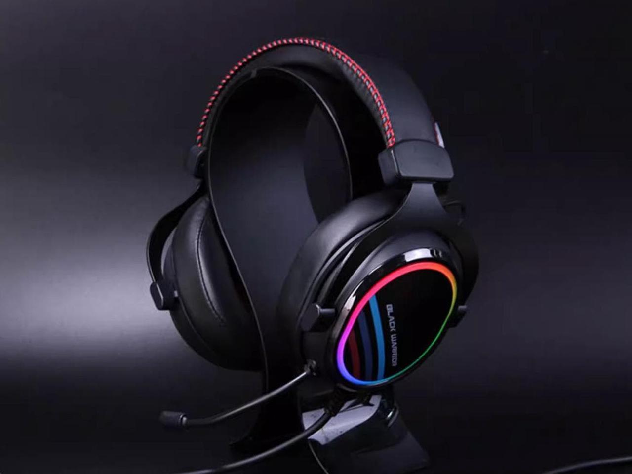 Dareu EH925 Wired Gaming Headset - 7.1 Surround Sound - RGB Light Effect - 53MM Drivers - Detachable Microphone - Simple Wire Control - USB Connection, Support PC, ANDROID,Mac,PS4 & Xbox, Switch