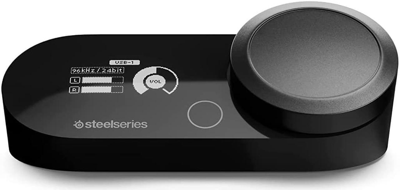 SteelSeries GameDAC Gen 2 Hi-Res Certified - 24BIt/96Khz Audio Amplifier - ESS Sabre Quad-DAC - AI Noise Cancellation - 360° Spatial Audio - Dual USB - PC, PS5, PS4 -  upgrade any 3.5mm headset