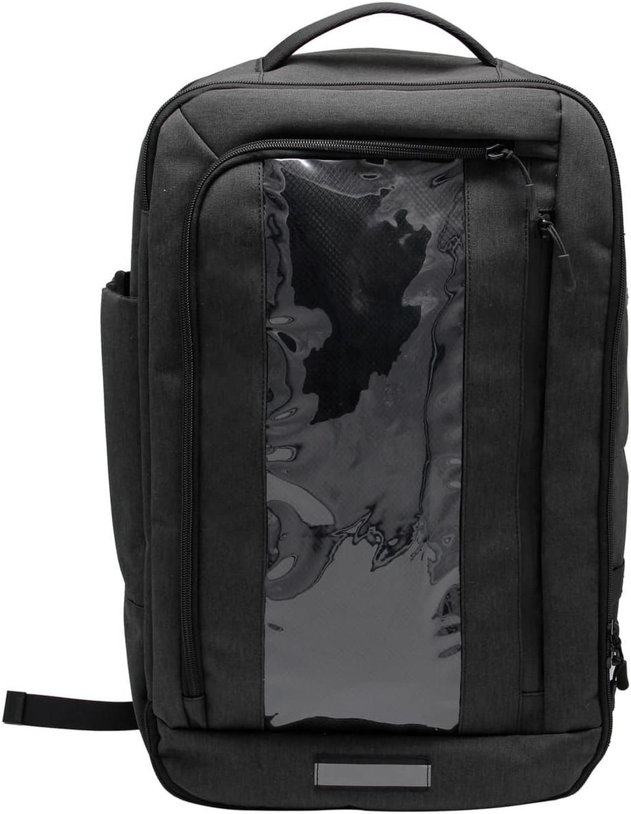 QANBA Shield Shoulder Rocker Travel Storage Bag With Trendy Transparent Object Display Window