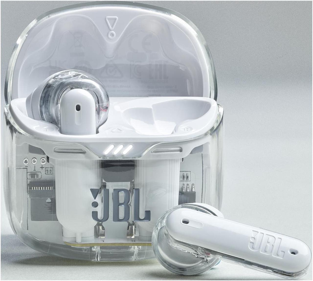 Main image of JBL Tune Flex Ghost Edition TWS Bluetooth In-Ear Headphones Wireless Active Noise Cancelling Earbuds White