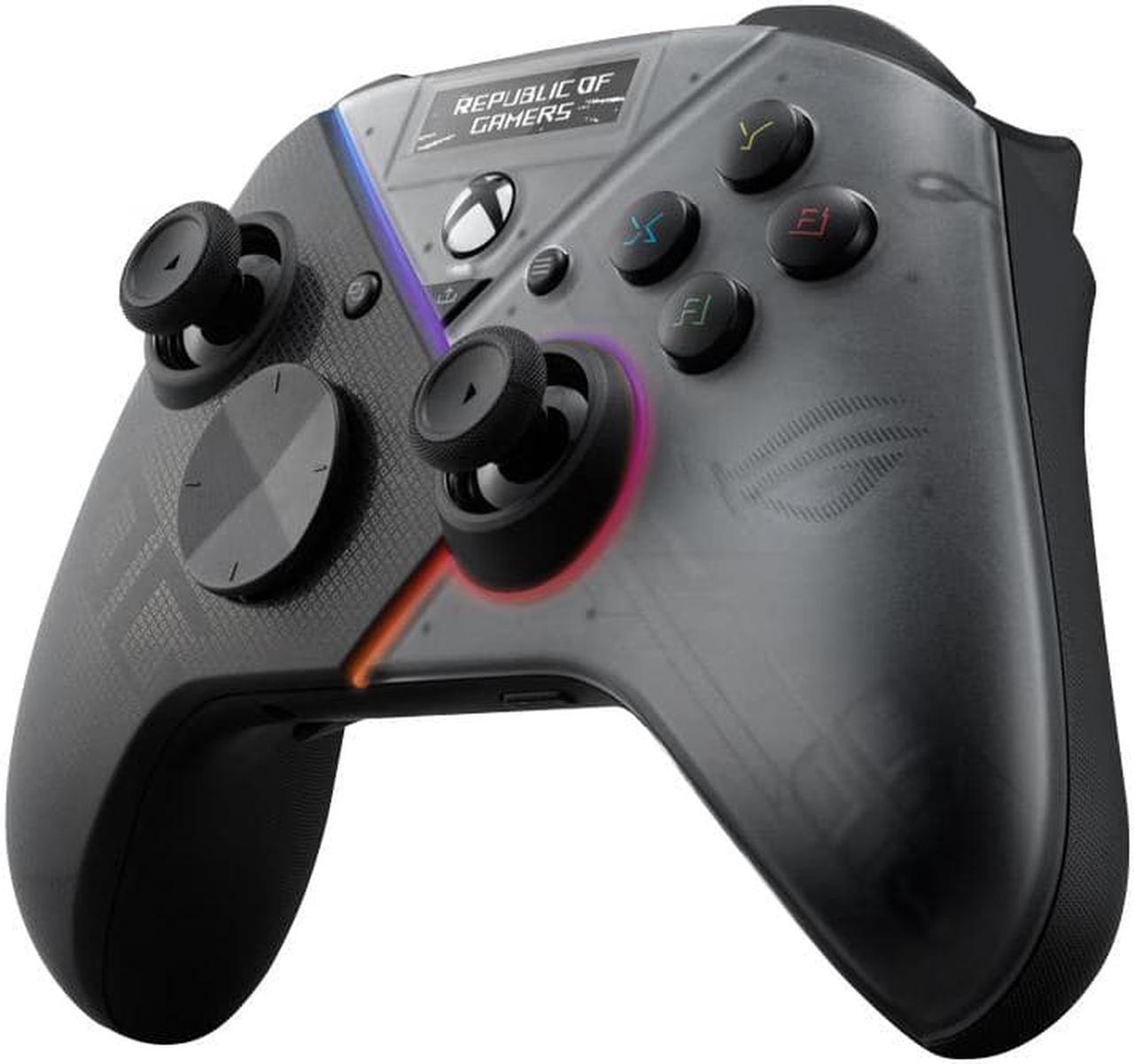 ASUS ROG RAIKIRI PRO Wireless Controller FOR ROG ALLY Built-in OLED Display, Tri-mode connectivity ideal for PC gaming and next-gen Xbox consoles