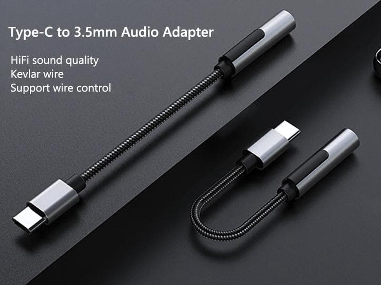 USB C to 3.5mm Female Headphone Jack Adapter,Type C to Aux Audio Dongle Cable Cord DAC: 32bits/384KHz,Compatible with Samsung Galaxy S23S21 S20 Ultra S10 S9 Plus, Note 20 10, Pixel XL, iPad Pro 2 Pack