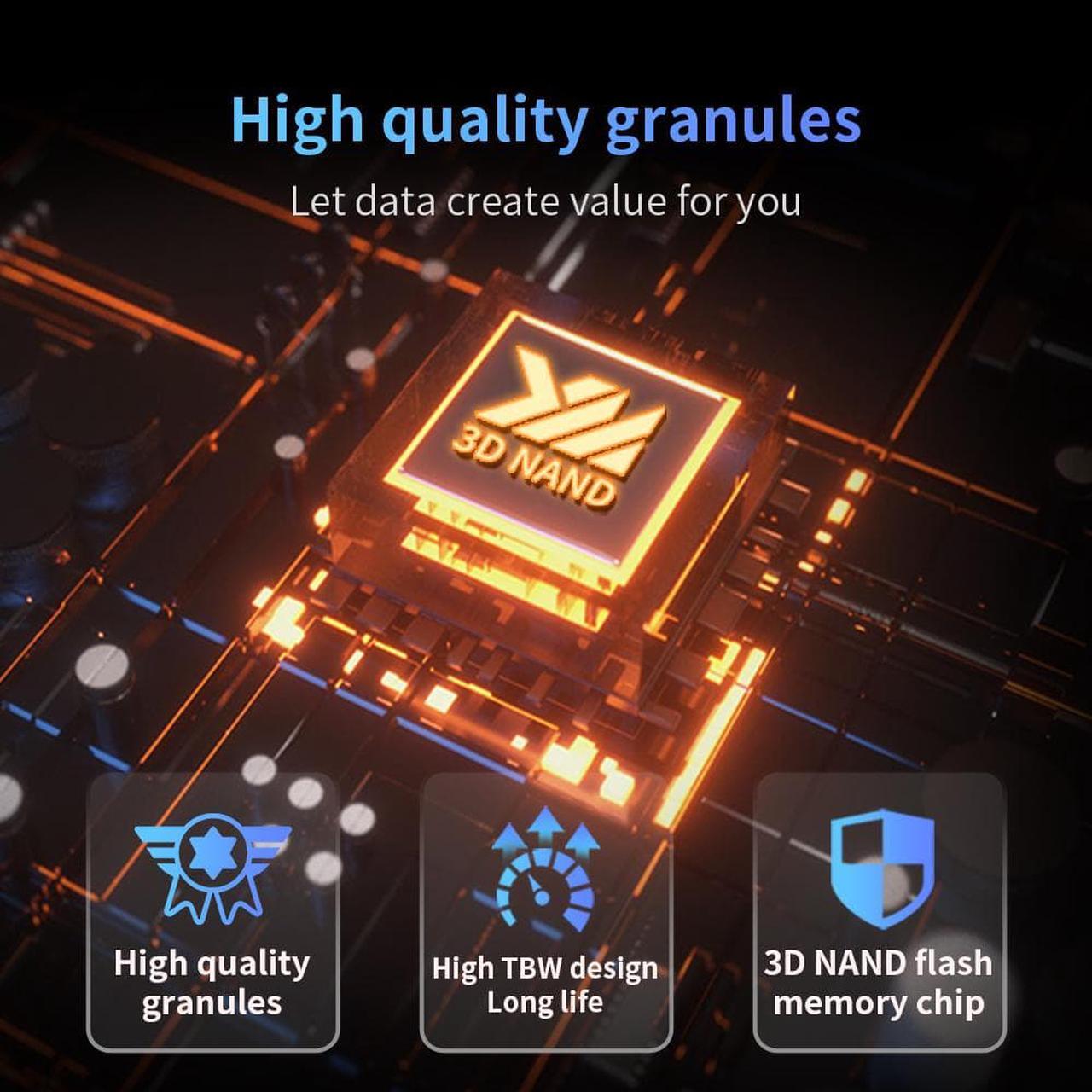 Alt view image 5 of 6 - CORN PC005 Active SSD NVME M.2 2280 1TB 256GB 512GB For Desktop PC Laptop PS5 Gen3 Internal Hard Disk Support PCIE3.0