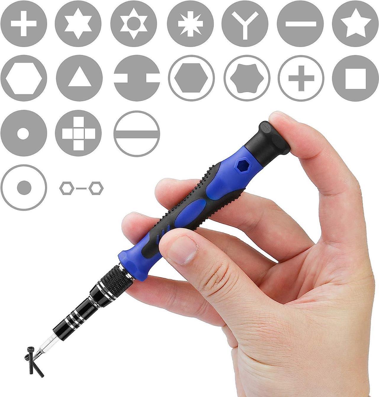 Alt view image 5 of 7 - 140 in 1 Precision Screwdriver Set, Professional Computer Laptop Repair Tool Kit, Electronics Repair Tool with 120 Magnetic Bits, Compatible for Macbook, iPhone, Game Console, Tablet