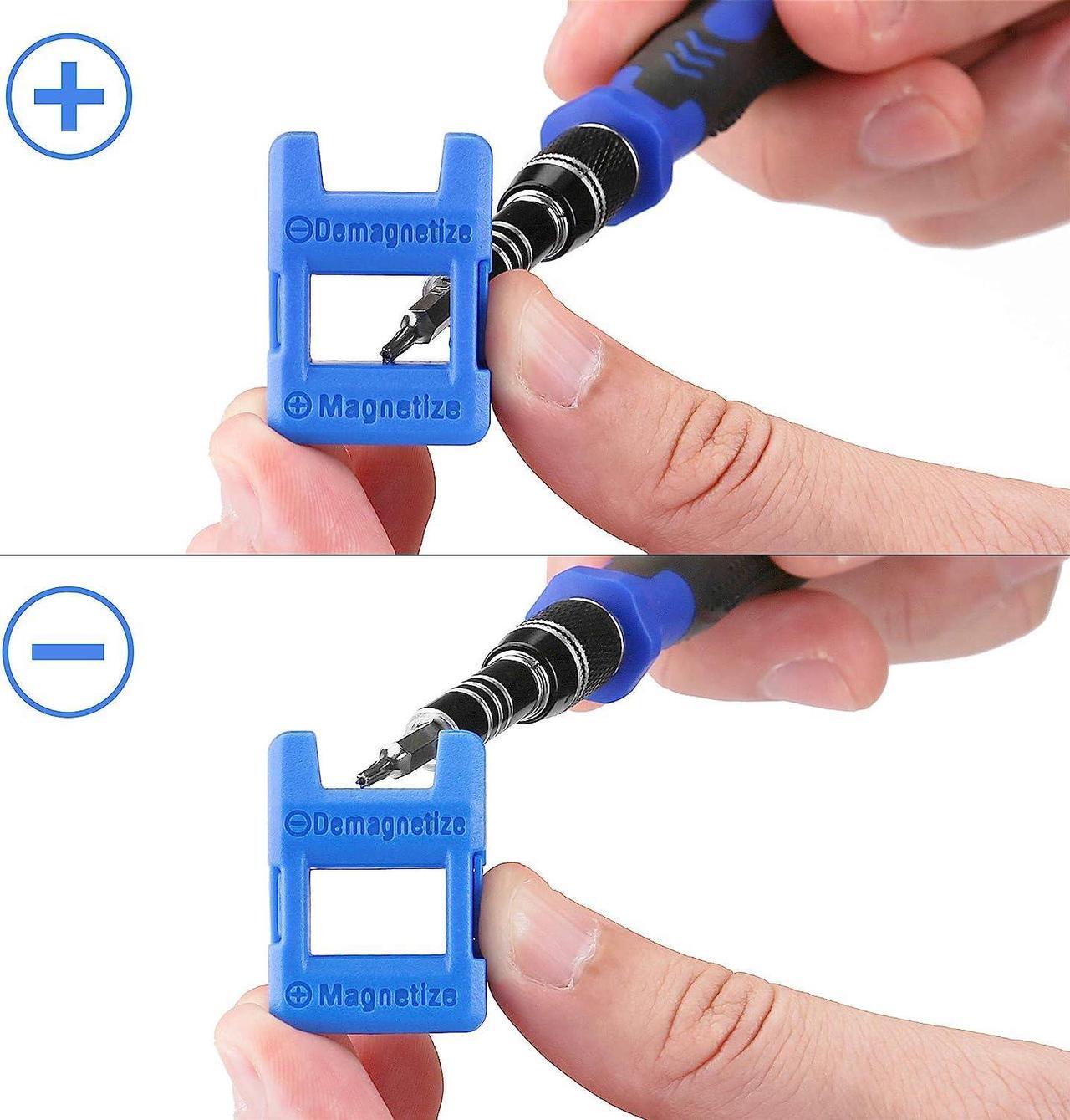 Alt view image 7 of 7 - 140 in 1 Precision Screwdriver Set, Professional Computer Laptop Repair Tool Kit, Electronics Repair Tool with 120 Magnetic Bits, Compatible for Macbook, iPhone, Game Console, Tablet