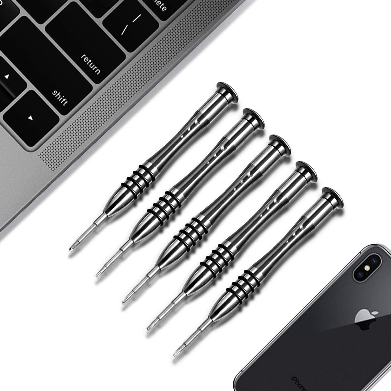 thumbnail image 2 of IPhone 5 White OEM Screw Set – Full Kit: Phillips, Pentalobe, Star, Bottom Screws 2 of 5