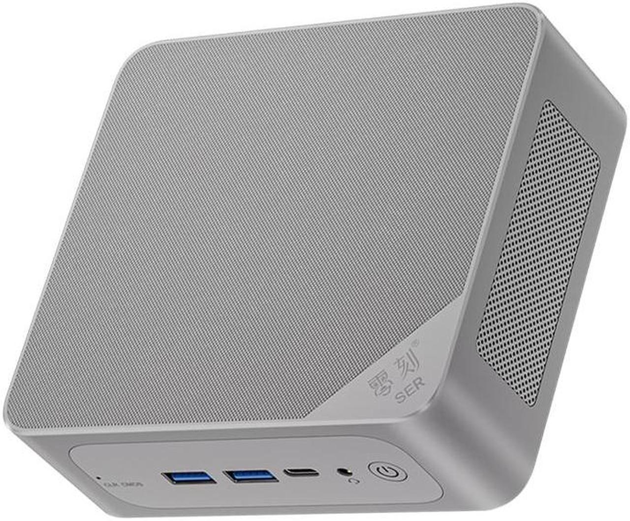 Beelink SER5 MAX Mini PC, AMD Ryzen 7 5800H (8C/16T, up to 4.4GHz, 54W TDP), 16/32GB DDR4+1TB PCIe3.0 SSD Mini Desktop Computer, Support 4K@60Hz Triple Display/WiFi 6/BT5.2/USB3.2/Gaming/Office/Home