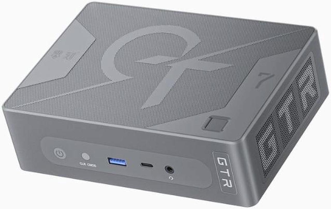 Beelink GTR7 Mini PC Up to 65W TDP AMD Ryzen 7 7840HS (8C/16T up to 5.1Ghz) 16/32G DDR5 + 512GB/1TB M.2 2280 PCle 4.0 SSD(Read 7200MB), WiFi 6, BT 5.2, 0.5S Fingerprint scanner Four-screen Display