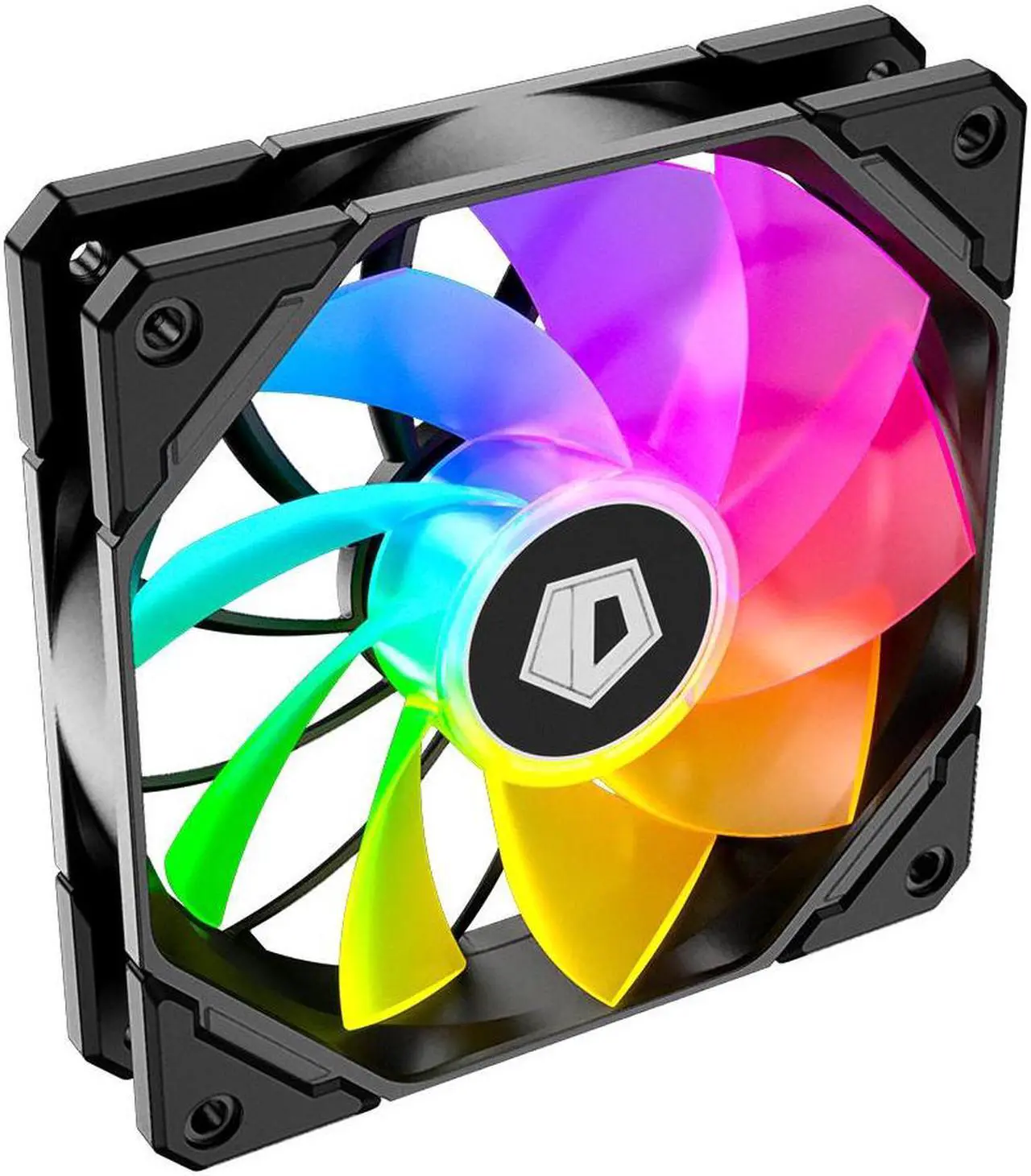 Quạt tản nhiệt ID-COOLING TF-12025-ARGB REVERSE có thiết kế màu đen hiện đại, kích thước chuẩn 120mm với cánh quạt đảo chiều tạo luồng gió hiệu quả. Phần viền quạt được trang bị dải đèn LED RGB địa chỉ hóa (ARGB) phát sáng từ mặt sau quạt, tạo hiệu ứng ánh sáng sống động và độc đáo. Quạt nhẹ, chắc chắn, vận hành êm ái với tiếng ồn thấp, phù hợp lắp đặt trong nhiều vị trí của thùng máy, mang lại vẻ đẹp tinh tế và hiệu năng làm mát mạnh mẽ cho hệ thống PC cao cấp.