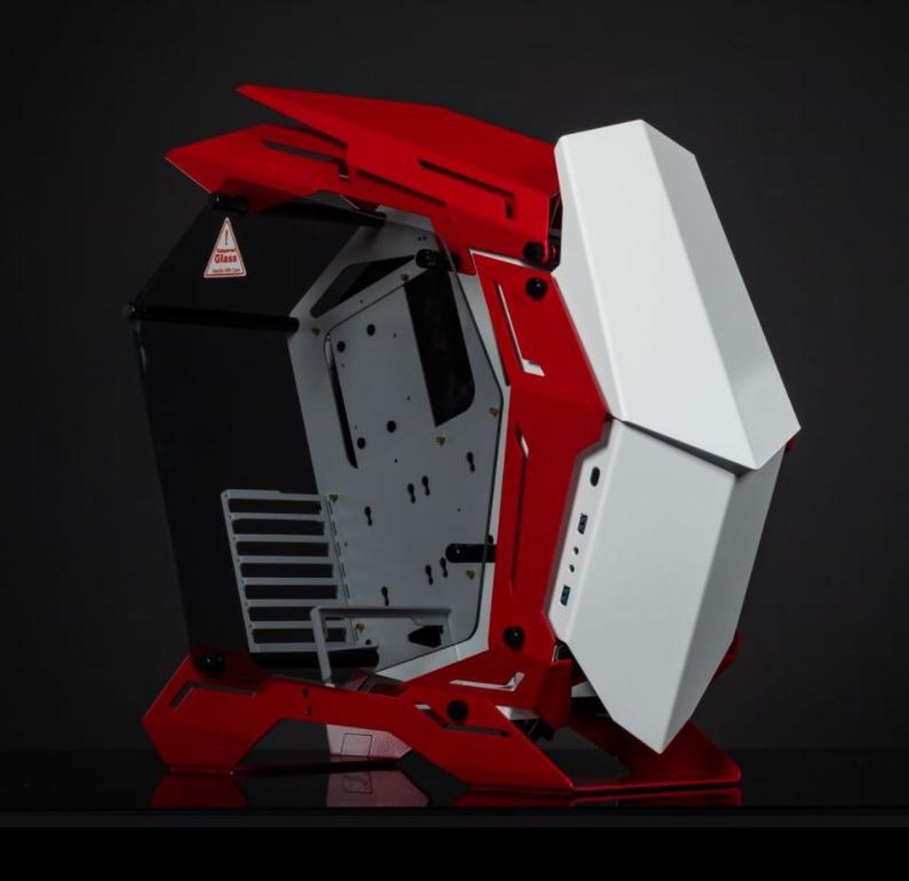 Ducati Theme Open Type ATX Mid Tower GAMING Computer Case, E-sports Players Mecha Chassis , Custom Liquid Cooling,Support EATX/ATX mainboard, 240/360 Liquid & 170mm Cooling