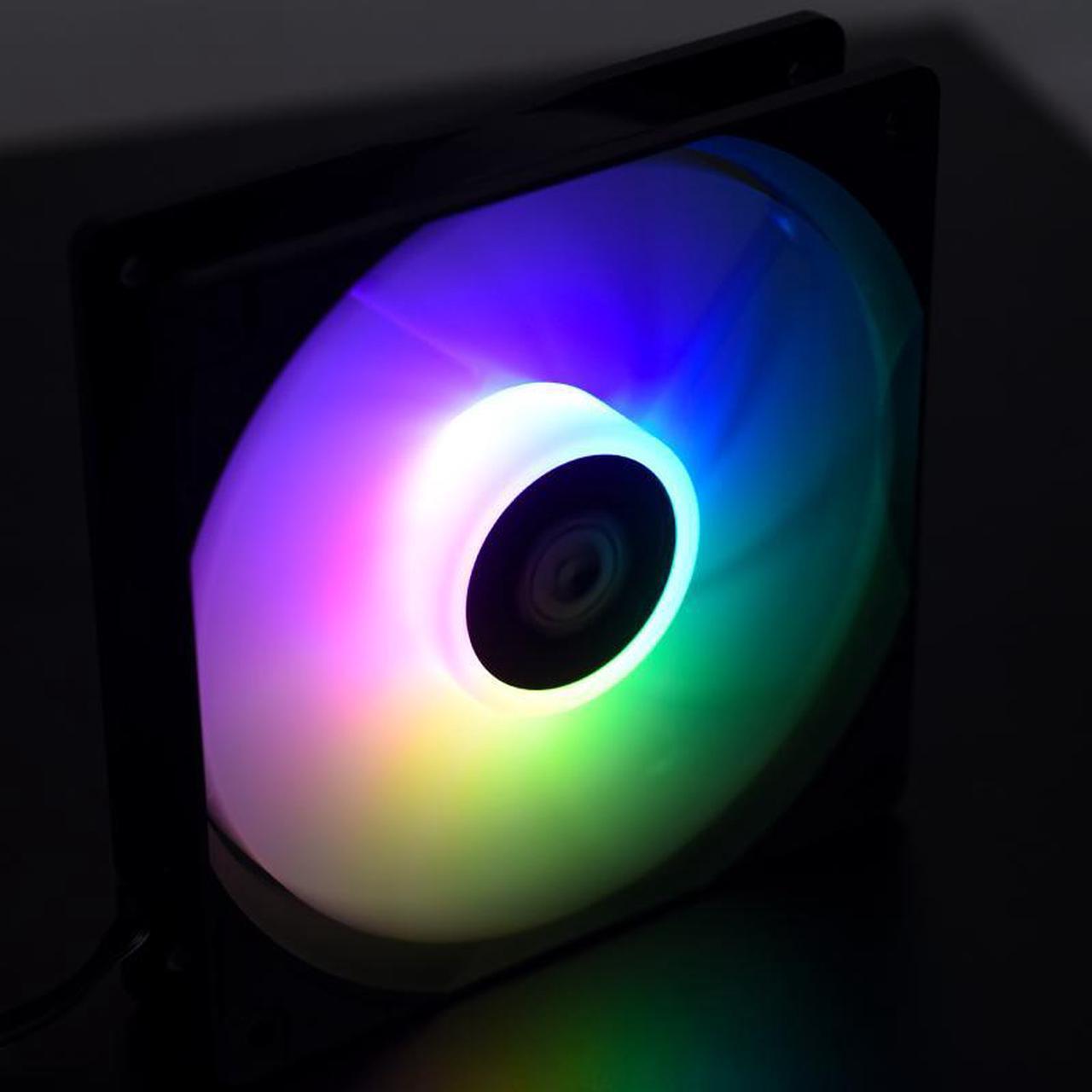 Alt view image 6 of 6 - 120x120x25mm PWM Hydraulic Bearing Fan Addressable RGB for ID-Cooling XF-120-ARGB-K