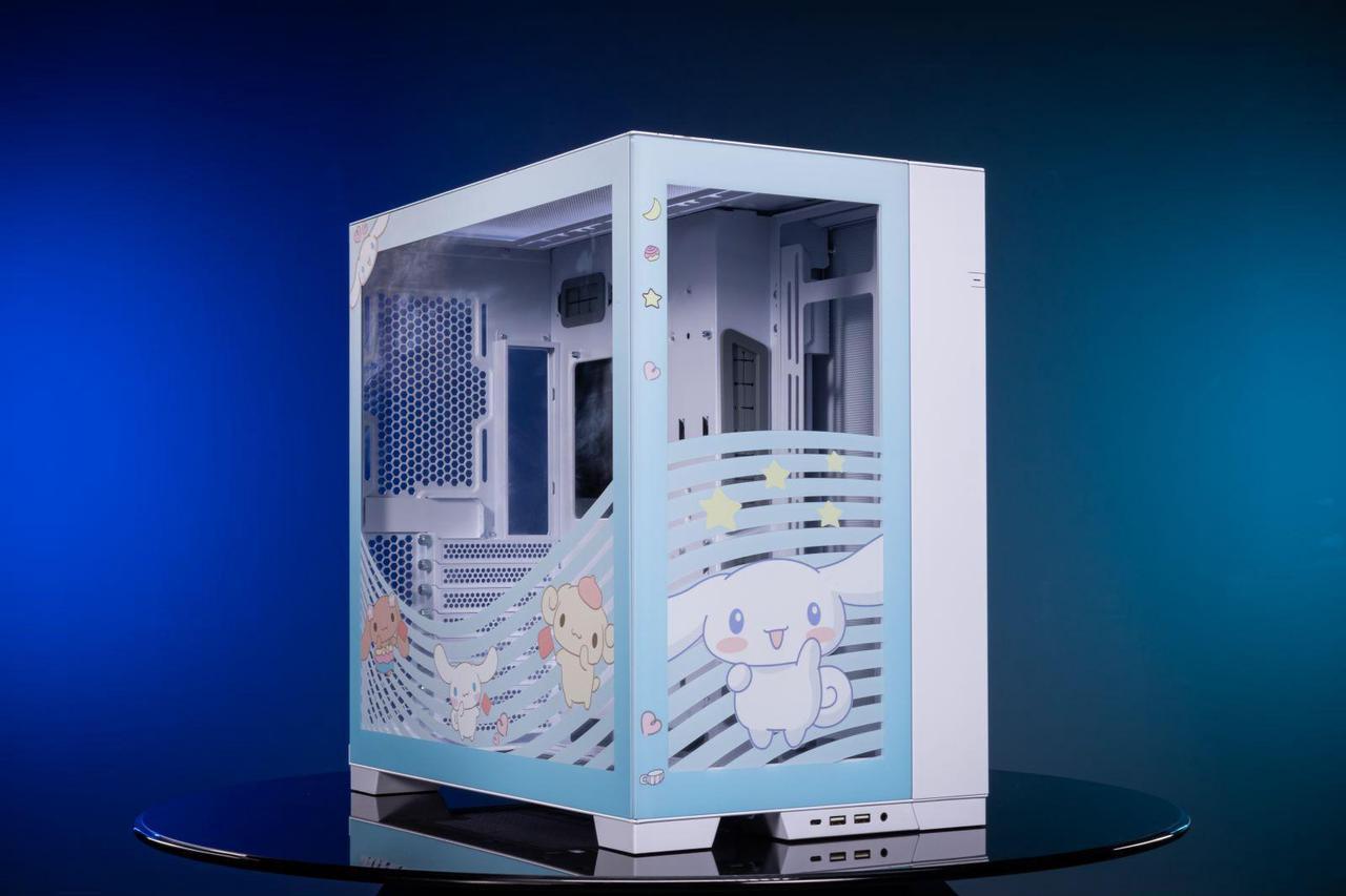 Jade Dog Cartoon Theme O11Dynamic EVO O11DEX Aluminum / Steel / Tempered Glass ATX Mid Tower Computer Case