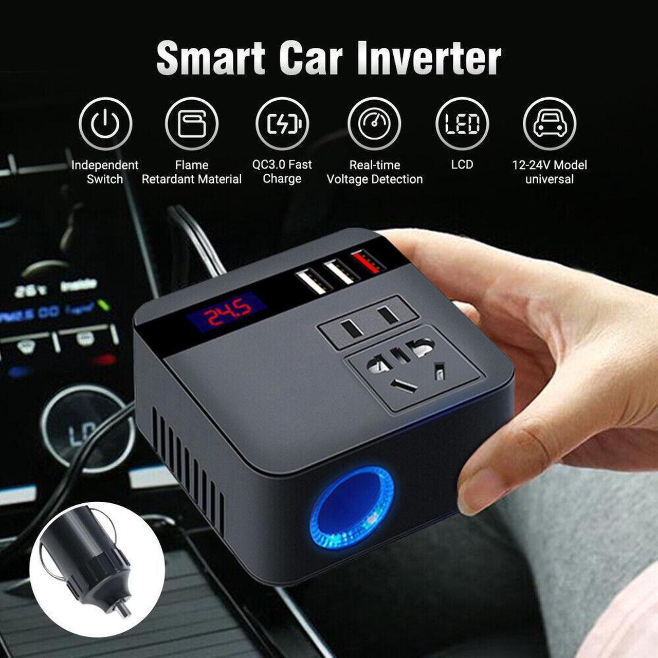 Main image of CORN DC 12V/24V to AC 220V 50HZ Car Auto Power Pure Sine Inverter Converter Adapter Adaptor 150W USB Car Charger 150W Peak Power 1PCS