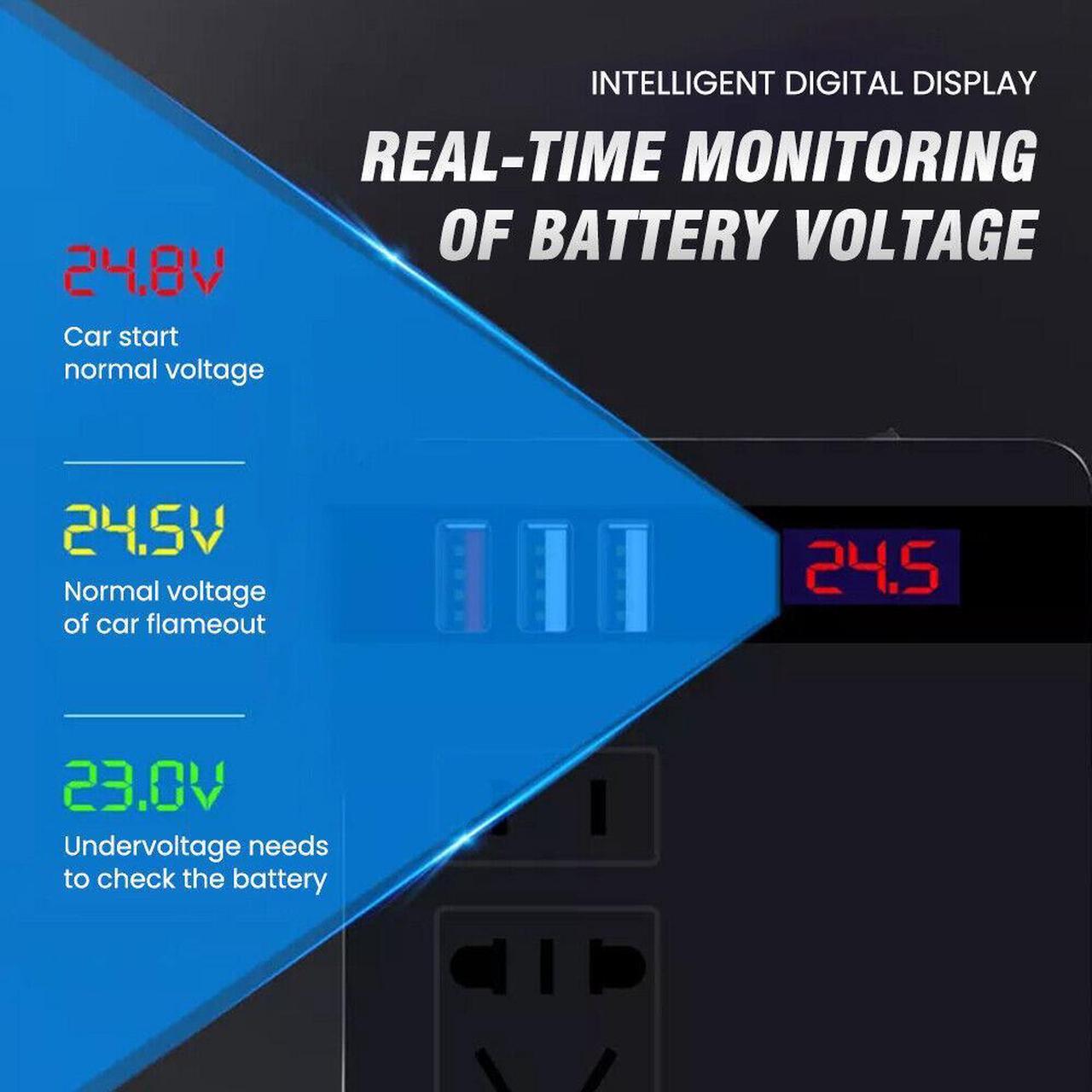 Alt view image 4 of 7 - CORN DC 12V/24V to AC 220V 50HZ Car Auto Power Pure Sine Inverter Converter Adapter Adaptor 150W USB Car Charger 150W Peak Power 1PCS