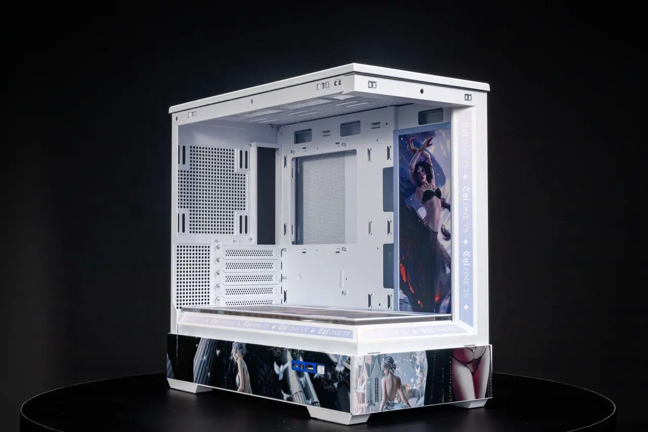 Alt view image 6 of 7 - Ghost Knife Manga Theme Arashi SPCC / Aluminum M-ATX/ITX Computer Case, Ghost Knife Custom Model With Lighting Effects
