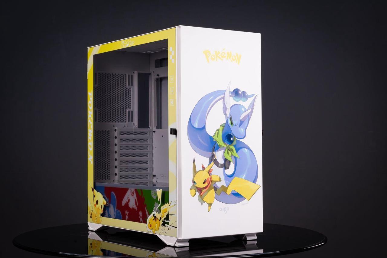 Pokemon Theme YOGO K1 Ultra-High Compatibility 9 Fan Positions Computer Case (Support E-ATX/ATX/M-ATX/ITX Motherboard / Dual 360 Water Cooling / Tempered Glass Full Side)