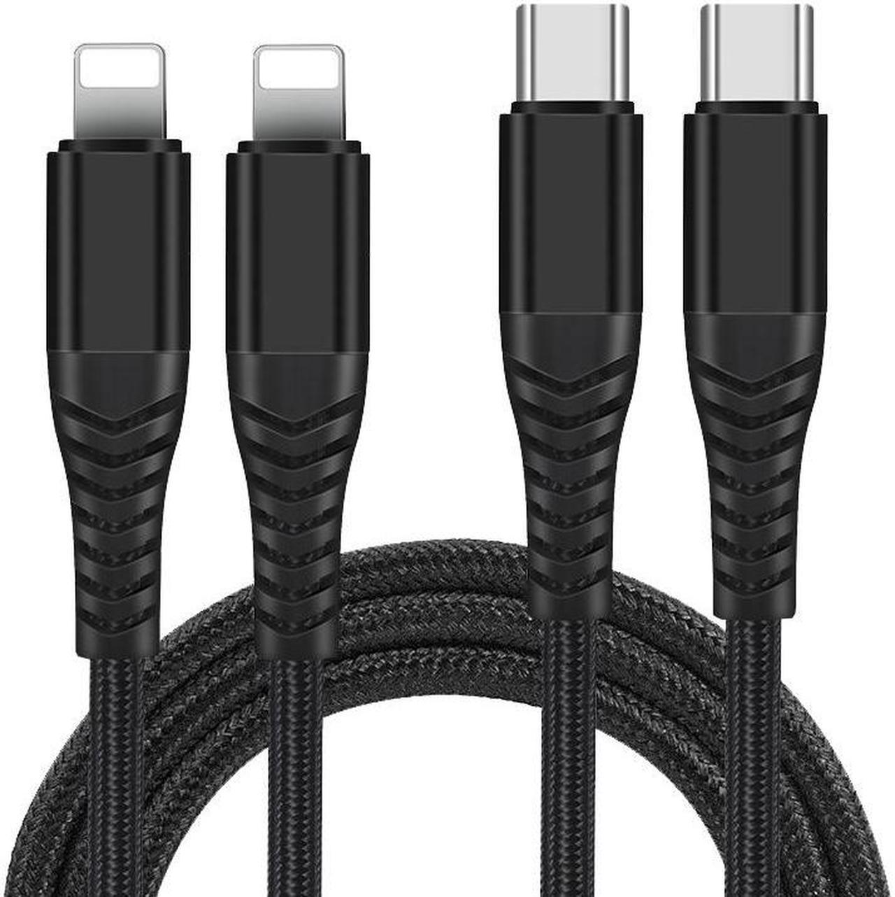 USB C to Lightning Cable 6.6FT 2Pack, MFi Certified USBC iPhone Fast Charger Cord Heavy Duty Type C iPhone Cable Compatible with iPhone 14 13 12 11 Pro Max Mini 8 Plus SE iPad and More