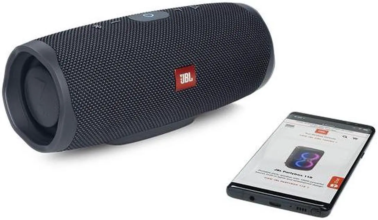 Alt view image 6 of 6 - JBL Charge Essential 2 Wireless Portable Bluetooth Waterproof Stereo Speaker Black