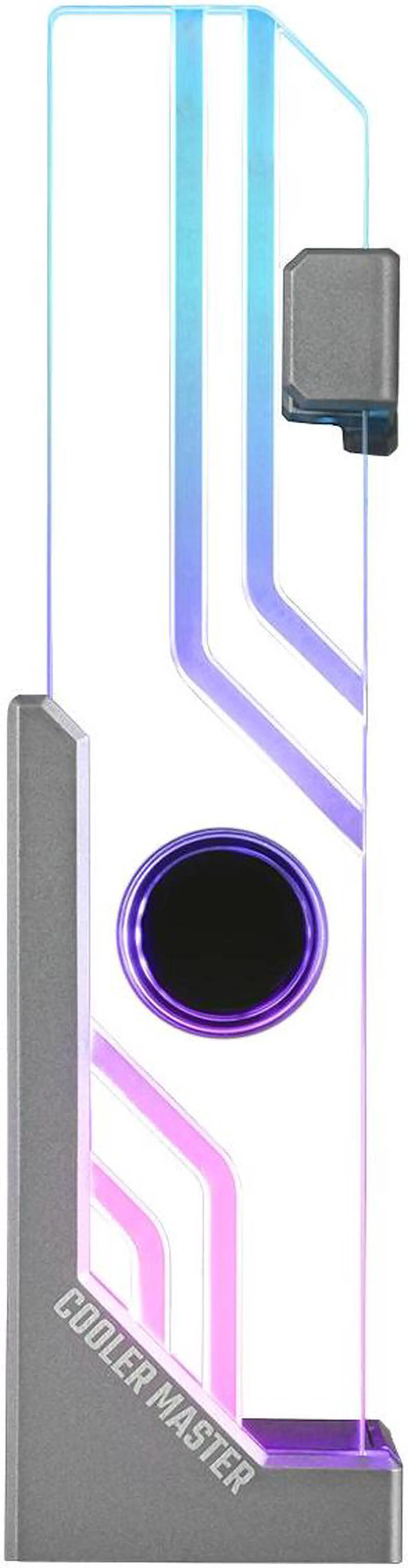 Alt view image 2 of 6 - ATLAS ARGB GPU SUPPORT ARGB Infinity Mirror Aluminum Tool-free GPU Stand for Cooler Master