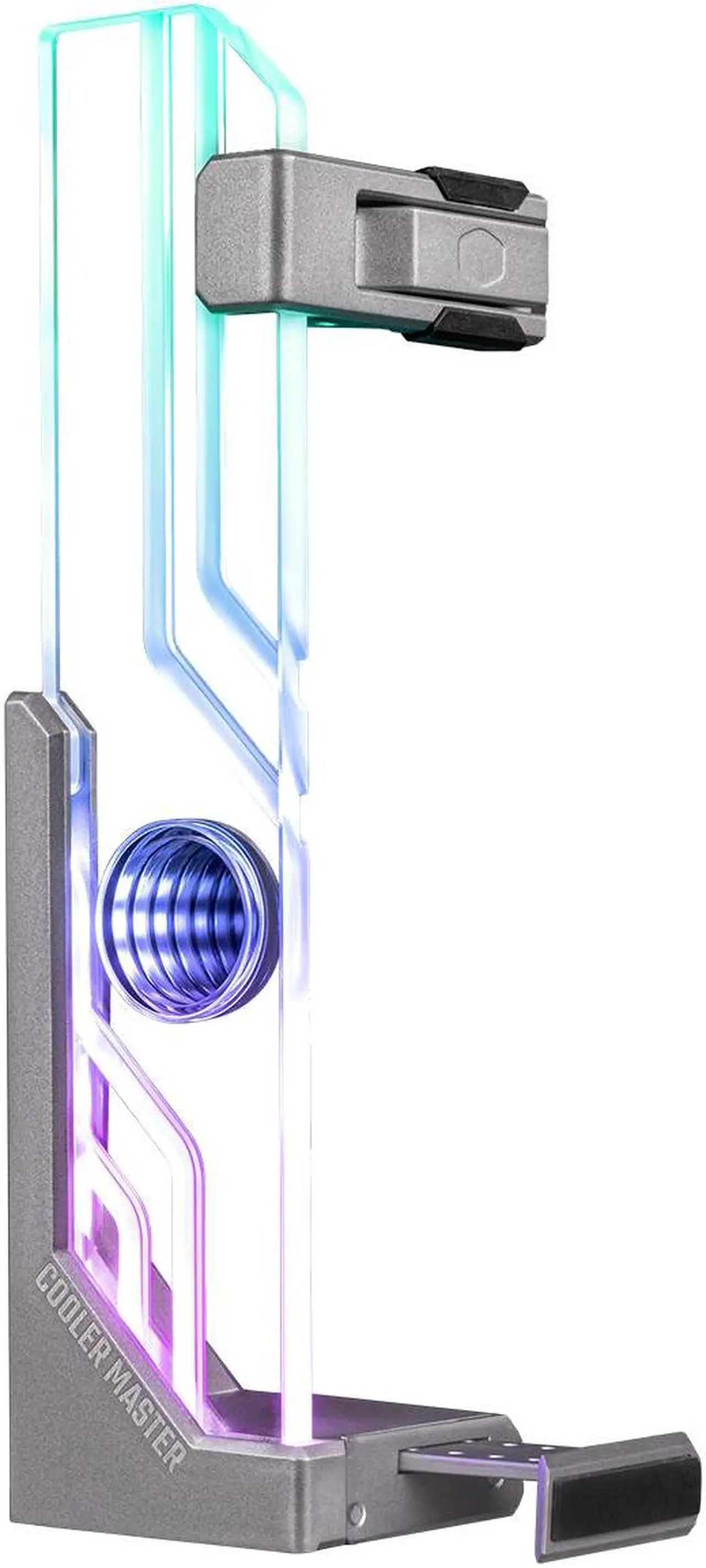 Alt view image 4 of 6 - ATLAS ARGB GPU SUPPORT ARGB Infinity Mirror Aluminum Tool-free GPU Stand for Cooler Master