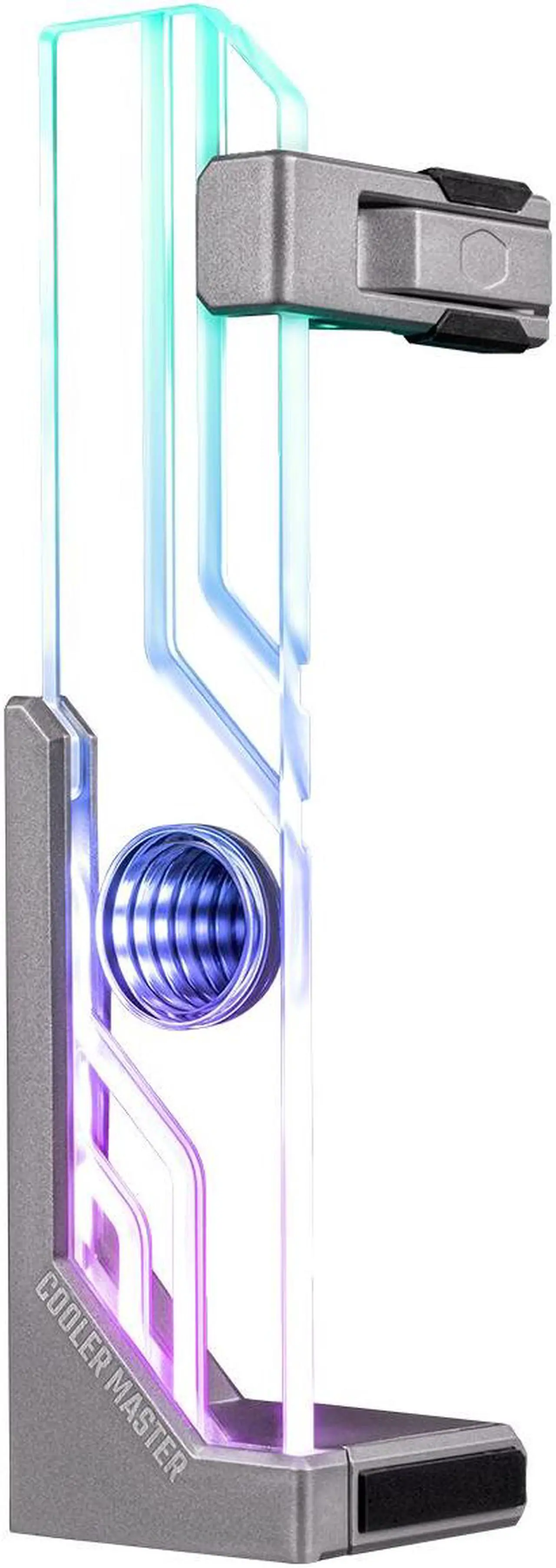 Alt view image 5 of 6 - ATLAS ARGB GPU SUPPORT ARGB Infinity Mirror Aluminum Tool-free GPU Stand for Cooler Master