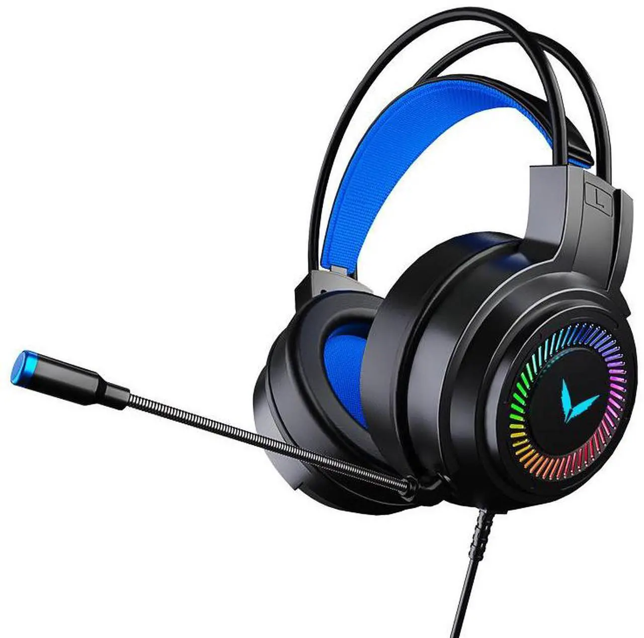 Alt view image 5 of 5 - Gaming Headset for PS4/PS5/PC/Xbox/Nintendo Switch, Xbox One Headset with AI Stereo Microphone Sound, Computer Headset with 3.5mm Jack & 7 colors