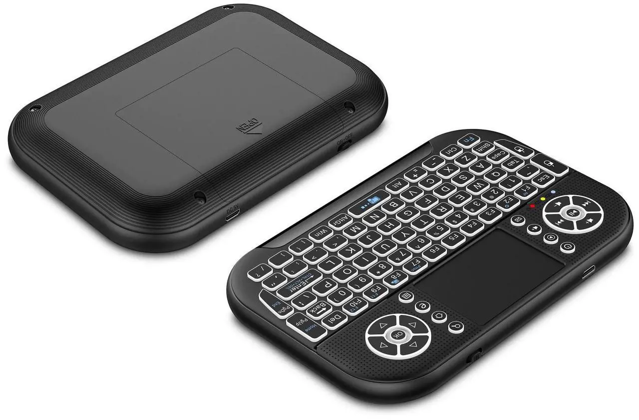 Alt view image 4 of 5 - CORN 2.4Ghz Mini Wireless Keyboard Full Screen Air Mouse Bluetooth Keyboard Touchpad Combo Remote Control for PC Win7/8/10 Android TV Set-up Box HTPC IPTV