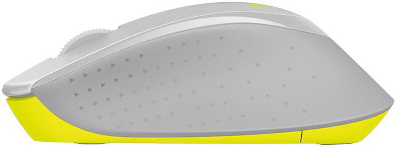 Alt view image 4 of 5 - Logitech M330 910-004908 Silent Plus Wireless Large Mouse - Grey/Yellow