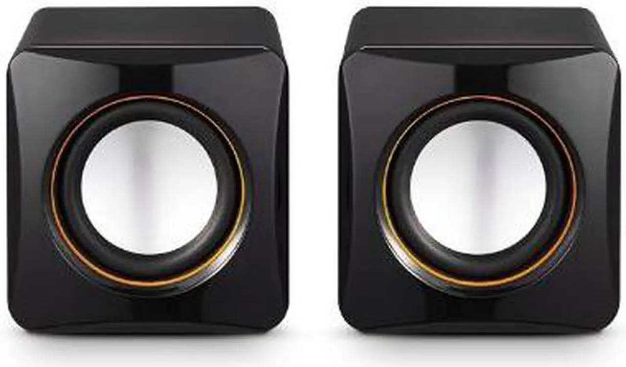 Alt view image 2 of 5 - Corn Electronics 101C High-fidelity USB Acoustics System Cube Speakers Powered by USB for Laptops and Desktops