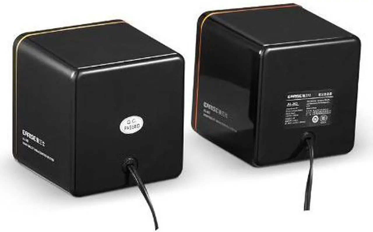 Alt view image 4 of 5 - Corn Electronics 101C High-fidelity USB Acoustics System Cube Speakers Powered by USB for Laptops and Desktops