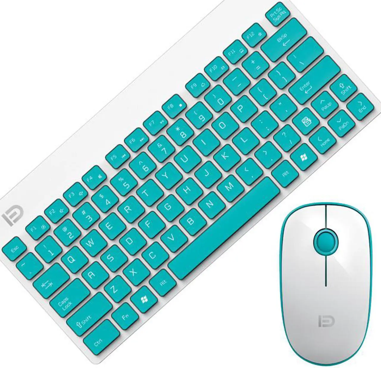 Alt view image 3 of 4 - CORN 1500 Ultra Slim Water Proof Chocolate Key 2.4G Wireless 1600dpi Keyboard and Mouse Combo, 87 Keys  - Blue