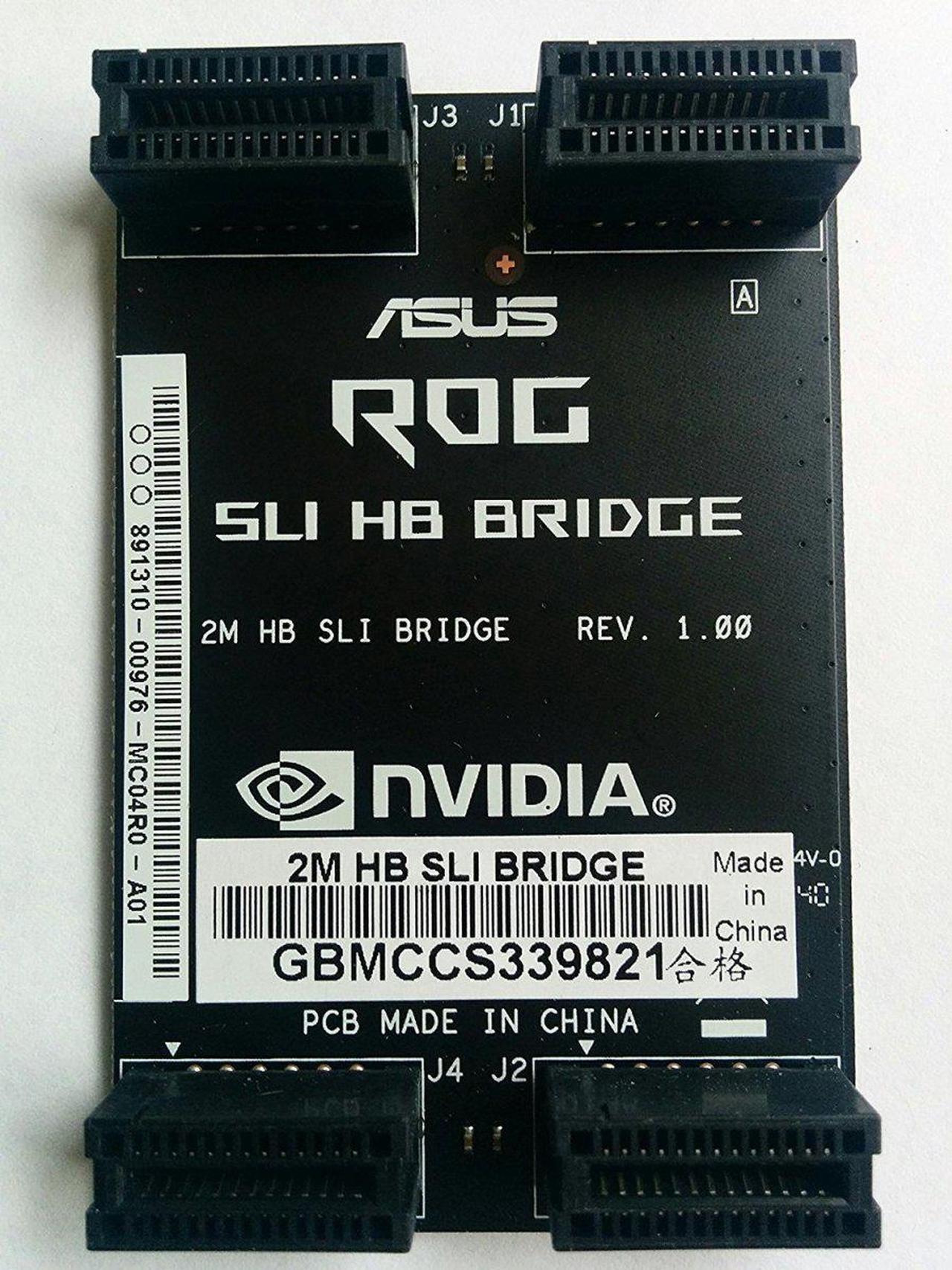 ASUS ROG SLI HB Bridge (for 1080/1070 cards) 2 Slot/ 6cm for Nvidia Graphics Card