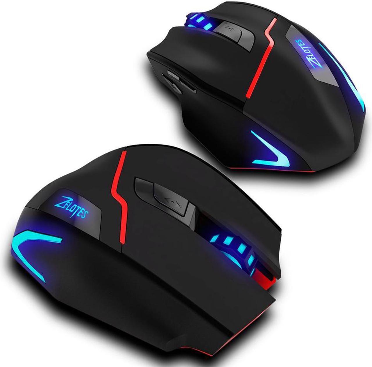 Alt view image 6 of 7 - Zelotes F18 2.4G Wireless Gaming Mouse with 3200 DPI 7 Buttons LED Backlight for Gamer PC Laptop Desktop Notebook