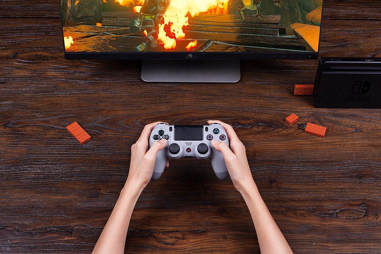 Alt view image 7 of 7 - 8Bitdo Wireless PS3/4 Wii Mote Wii U Pro Controller Bluetooth Adapter for Nintendo Switch, Windows, Mac & Raspberry Pi