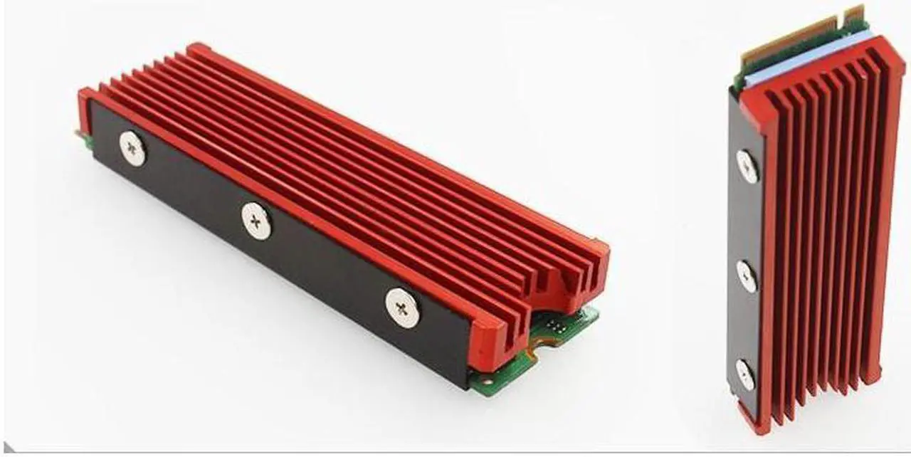 Alt view image 4 of 7 - M.2 NVMe Heatsink for SM951 SM961 950PRO XP9410 M.2 SSD Cooling Heatsink - Black, Support Playstaion 5 Cooling