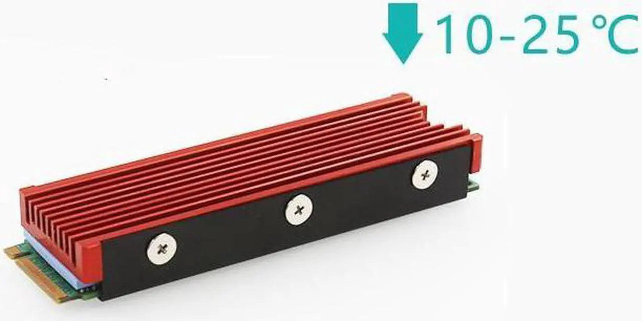 Alt view image 5 of 7 - M.2 NVMe Heatsink for SM951 SM961 950PRO XP9410 M.2 SSD Cooling Heatsink - Black, Support Playstaion 5 Cooling