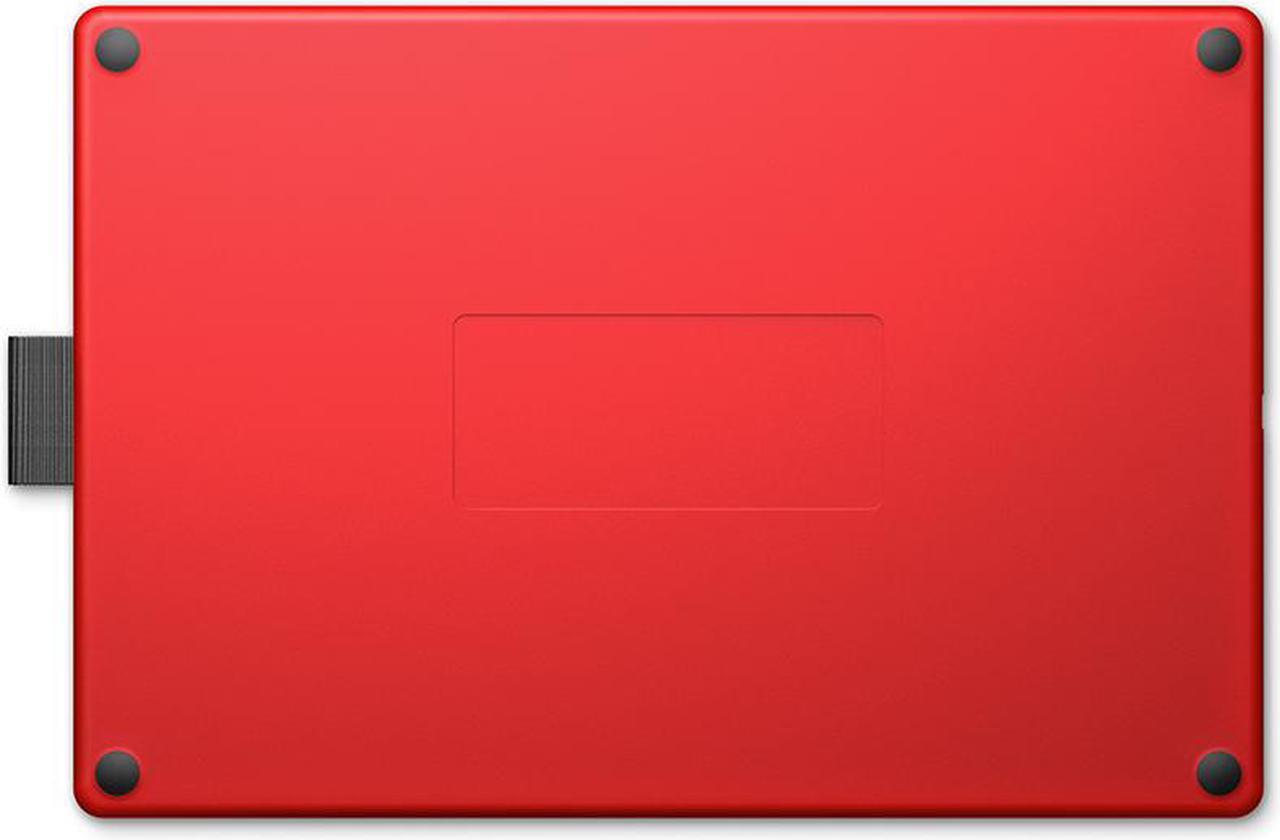 Alt view image 3 of 7 - WACOM One By CTL-472/K0-CX Small 6-inch x 3.5-inch Graphic Tablet Pen Pressure Levels 2048 (Red and Black)