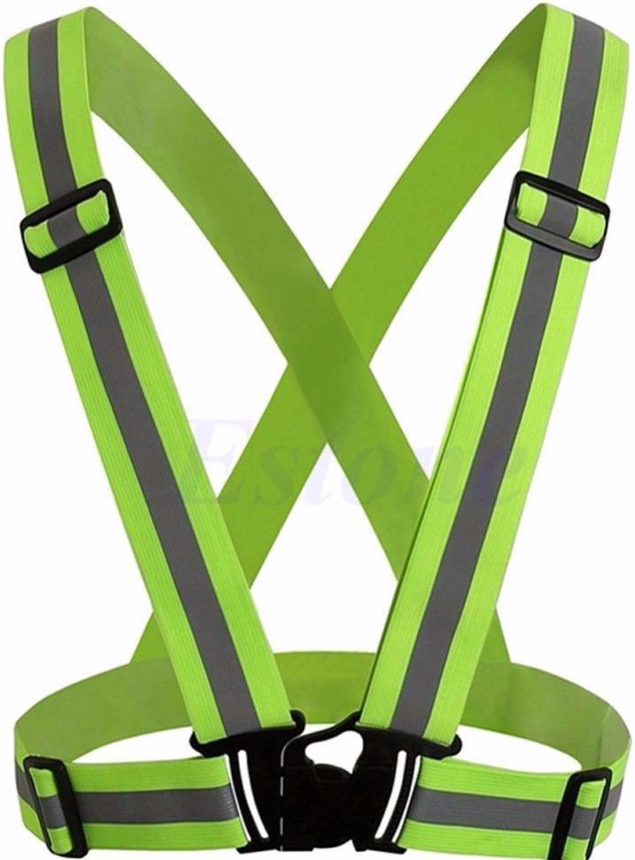 Main image of CORN Adjustable Safety Security High Visibility Reflective Vest Gear Stripes Jacket Night Running